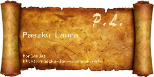 Paszku Laura névjegykártya